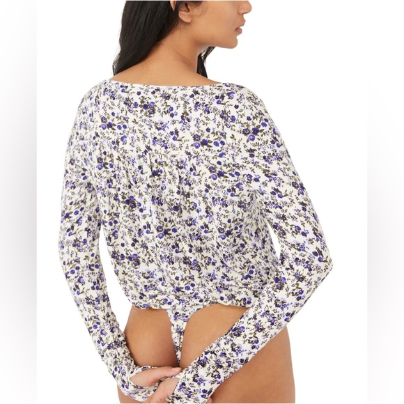 NWT Free People Kaya Floral Bodysuit - Picture 4 of 8